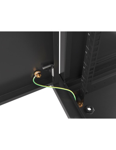 Lanberg Szafa Wisząca Rack 19" 9U 600X450 Drzwi Metalowe Czarna (Flat Pack) Wf01-6409-00B
