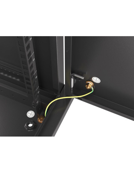 Lanberg Szafa Wisząca Rack 19" 9U 600X450 Drzwi Metalowe Czarna (Flat Pack) Wf01-6409-00B