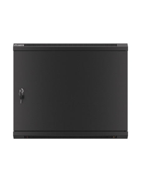 Lanberg Szafa Wisząca Rack 19" 9U 600X450 Drzwi Metalowe Czarna (Flat Pack) Wf01-6409-00B