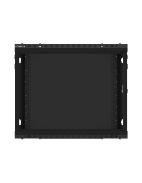 Lanberg Szafa Wisząca Rack 19" 9U 600X450 Drzwi Metalowe Czarna (Flat Pack) Wf01-6409-00B