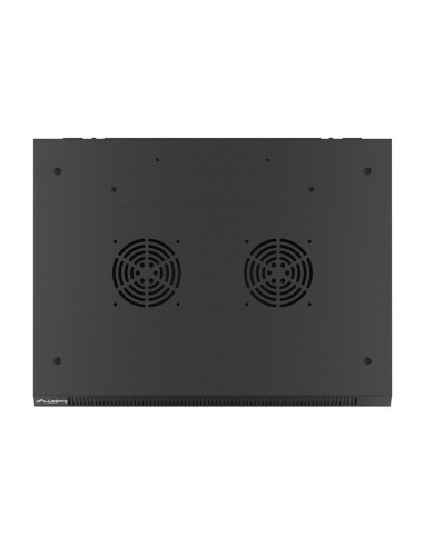 Lanberg Szafa Wisząca Rack 19" 9U 600X450 Drzwi Metalowe Czarna (Flat Pack) Wf01-6409-00B