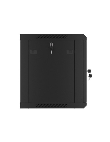 Lanberg Szafa Wisząca Rack 19" 9U 600X450 Drzwi Metalowe Czarna (Flat Pack) Wf01-6409-00B