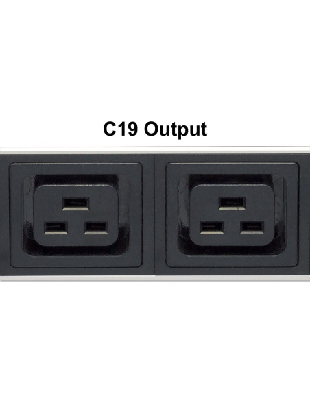 Intellinet 163675 Rozdzielacz Zasilania Pdu 24 X Gniazdo Sieciowe 32U Czarny, Biały
