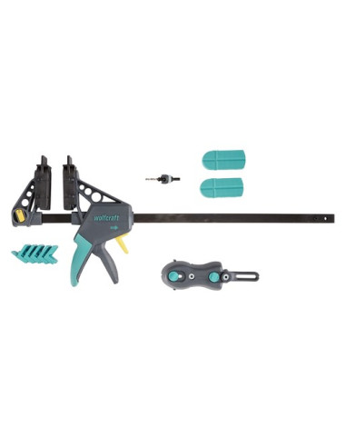 Wolfcraft Gmbh 6988000 Klamra Zacisk Stolarski Szary, Turkusowy