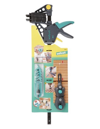 Wolfcraft Gmbh 6988000 Klamra Zacisk Stolarski Szary, Turkusowy