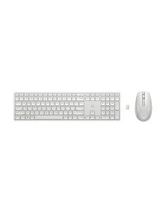Zestaw Klawiatura + Mysz Hp 650 Wireless Keyboard And Mouse Combo Bezprzewodowe Białe 4R016Aa