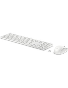 Zestaw Klawiatura + Mysz Hp 650 Wireless Keyboard And Mouse Combo Bezprzewodowe Białe 4R016Aa 2