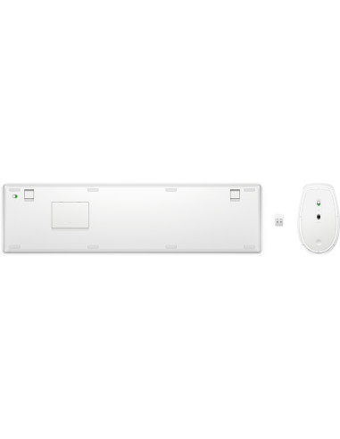 Zestaw Klawiatura + Mysz Hp 650 Wireless Keyboard And Mouse Combo Bezprzewodowe Białe 4R016Aa