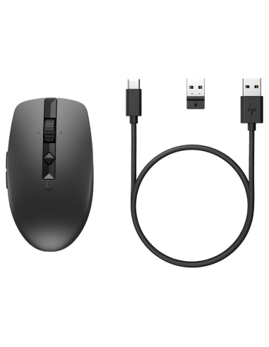 Mysz Hp 710 Rechargeable Silent Mouse Black Bezprzewodowa Z Akumulatorem Czarna 6E6F2Aa