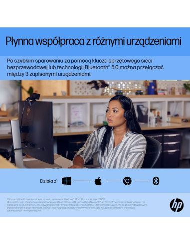 Mysz Hp 710 Rechargeable Silent Mouse Black Bezprzewodowa Z Akumulatorem Czarna 6E6F2Aa