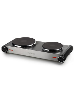 Tristar Kp-6248 Płyta Kuchenna Stal Nierdzewna Blat Płyta Uszczelniona 2 Stref(Y)
