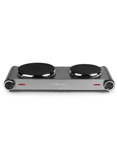 Tristar Kp-6248 Płyta Kuchenna Stal Nierdzewna Blat Płyta Uszczelniona 2 Stref(Y)