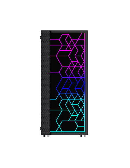 Gembird Obudowa Fornax 2500 Midi-Tower (1X Usb 3.0, 2X Usb 2.0, Hd Audio, Szklany Panel Boczny) Czarna