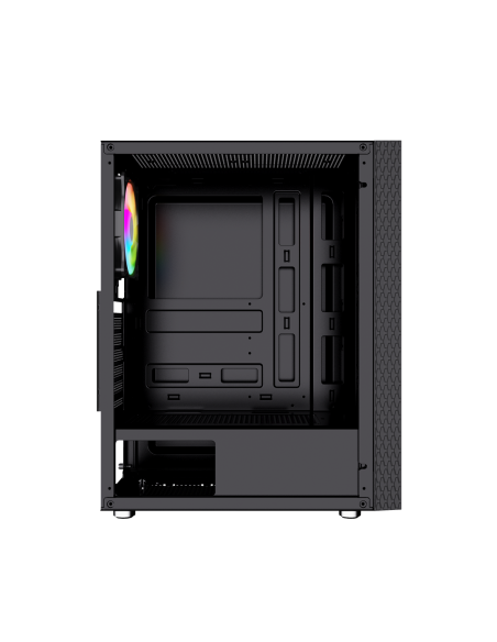 Gembird Obudowa Fornax 2500 Midi-Tower (1X Usb 3.0, 2X Usb 2.0, Hd Audio, Szklany Panel Boczny) Czarna