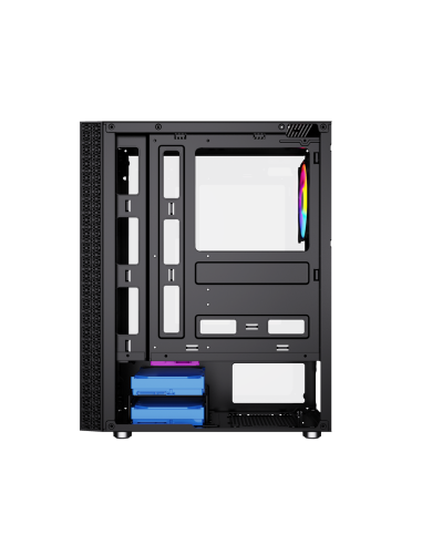 Gembird Obudowa Fornax 2500 Midi-Tower (1X Usb 3.0, 2X Usb 2.0, Hd Audio, Szklany Panel Boczny) Czarna