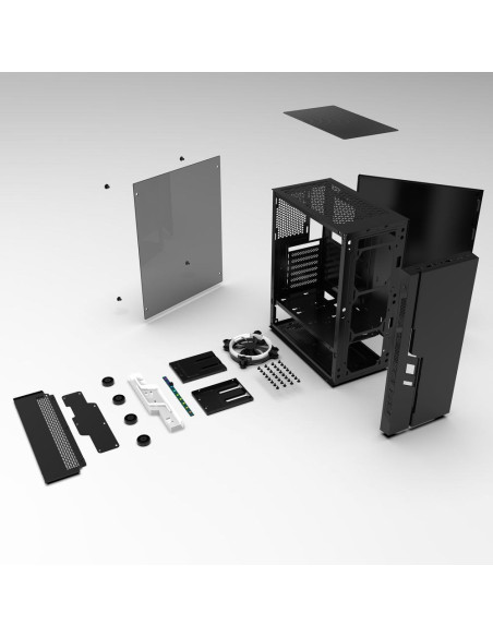Gembird Obudowa Fornax 2000Rgb Midi-Tower (Usb 3.0, Hd Audio) Podświetlenie Rgb, Gamingowy Design, Czarna