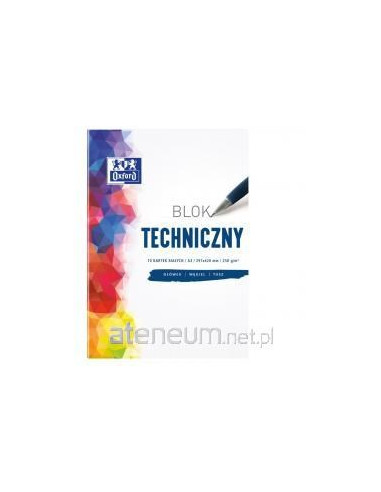 Blok Techniczny A3/10K 250G Biały (10Szt) Oxford