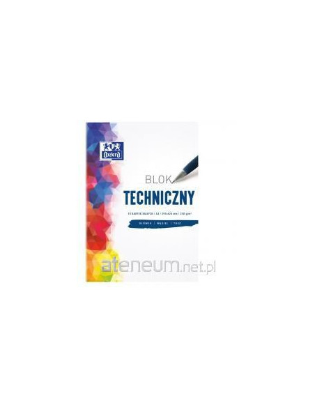 Blok Techniczny A3/10K 250G Biały (10Szt) Oxford