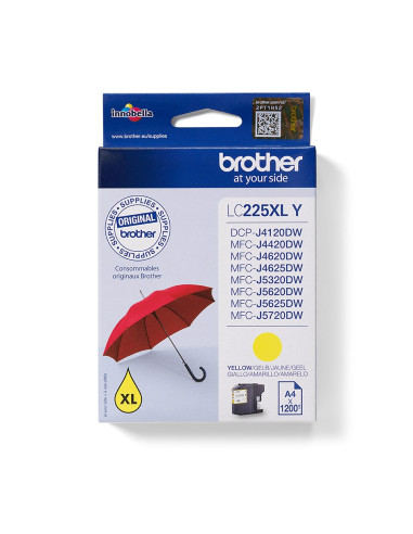 Brother Lc-225Xly Nabój Z Tuszem 1 Szt. Oryginalny Wysoka (Xl) Wydajność Żółty