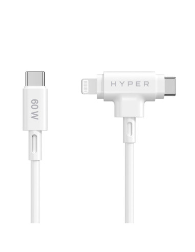 Hyper Hyperjuice Kabel Usb Usb 2.0 1,5 M Usb C Usb C/Lightning Biały