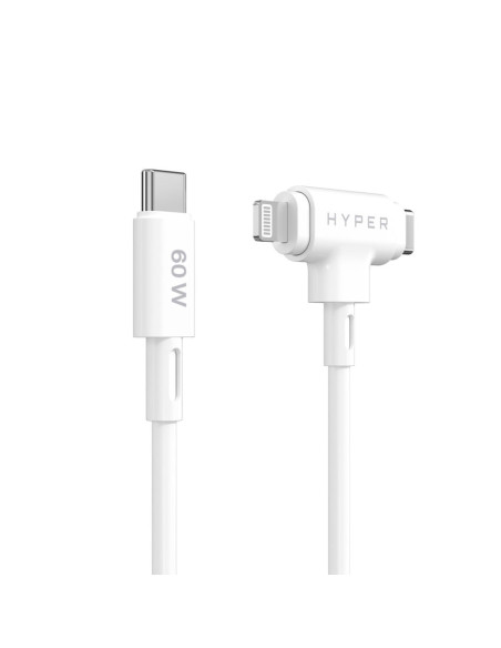 Hyper Hyperjuice Kabel Usb Usb 2.0 1,5 M Usb C Usb C/Lightning Biały