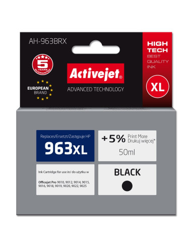 Activejet Ah-963Brx Tusz (Zamiennik Hp 963Xl 3Ja30Ae  Premium  2100 Stron  50 Ml, Czarny)