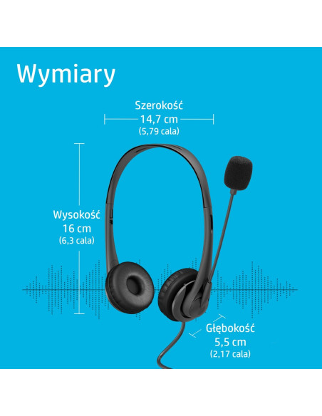 Słuchawki Z Mikrofonem Hp Stereo Usb Headset G2 Przewodowe Czarne 428H5Aa