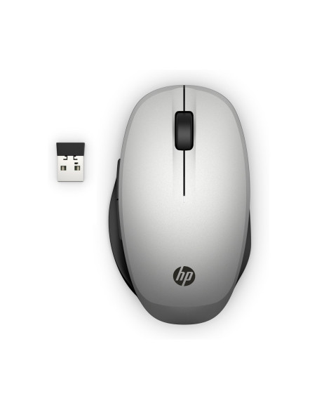 Mysz Hp Dual Mode Wireless/Bluetooth Mouse Silver 300 Bezprzewodowa Srebrna 6Cr72Aa