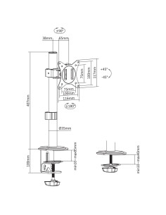Maclean Uchwyt Biurkowy Do Monitora Lcd Mc-751N 2