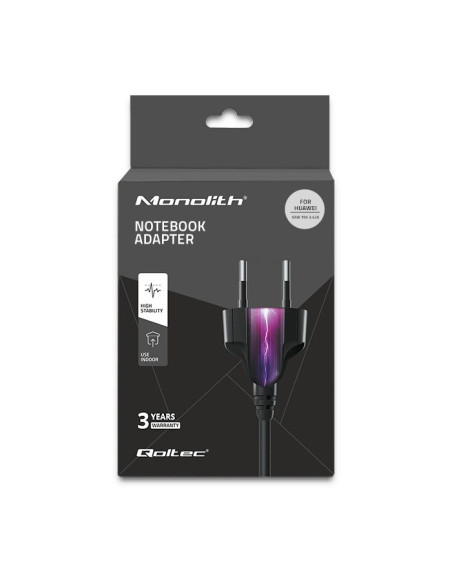 Qoltec Zasilacz Do Huawei 65W | 19V | 3.42A | 4.0*1.7 | +Kabel Zasilający