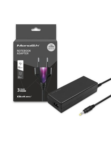 Qoltec Zasilacz Do Huawei 65W | 19V | 3.42A | 4.0*1.7 | +Kabel Zasilający