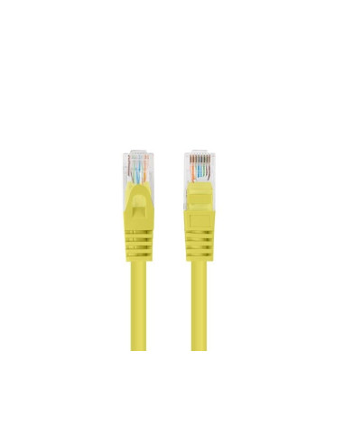 Patchcord Kat.6 Utp 1M Żółty Fluke Passed Lanberg 10-Pack