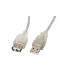 Kabel Lanberg Ca-Usbe-12Cc-0018-Tr (Usb 2.0 M - Usb 2.0 F  1,8M  Kolor Biały)