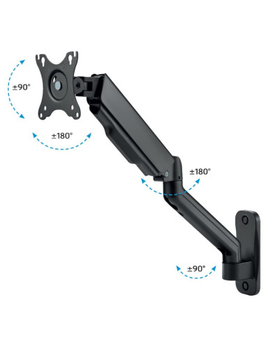 Techly Ica-Lcd G112E Uchwyt / Stojak Do Monitorów 81,3 Cm (32") Ściana Czarny