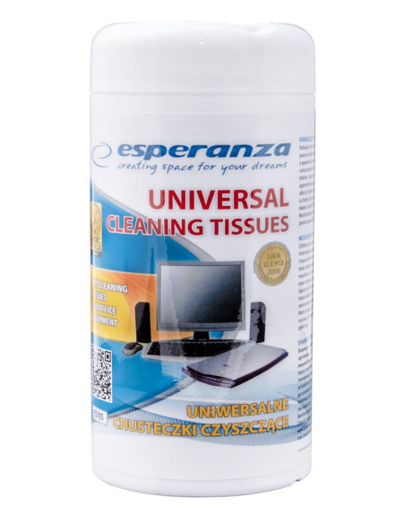 Zestaw Chusteczek Do Lcd/Tft Esperanza Es105