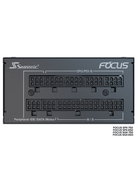 Seasonic Focus Sgx-750 (2021) Moduł Zasilaczy 750 W 20+4 Pin Atx Sfx Czarny