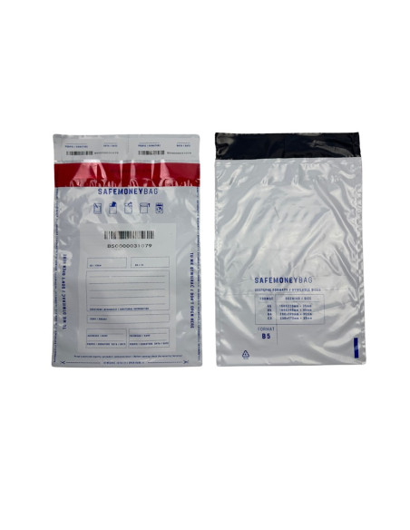 Safemoneybag Koperty Bezpiecznie Depozytowe Biała B4 260Mmx370Mm+35Mm 100 Szt