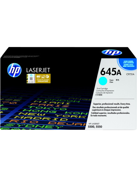 Hp 645A Oryginalny Wkład Z Błękitnym Tonerem Laserjet