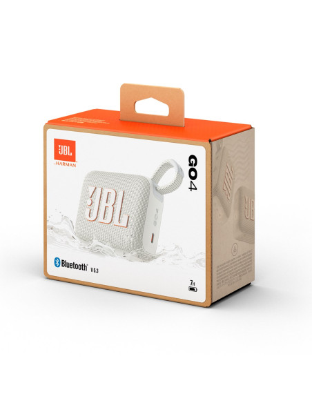 Jbl Go 4 Wht Głośnik Przenośny Bluetooth Biały