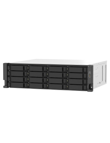 Qnap Ts-1673Au-Rp-16G Serwer Danych Nas Rack (3U) Ryzen Embedded V1500B 16 Gb Ddr4 0 Tb Qnap Qts Czarny, Szary