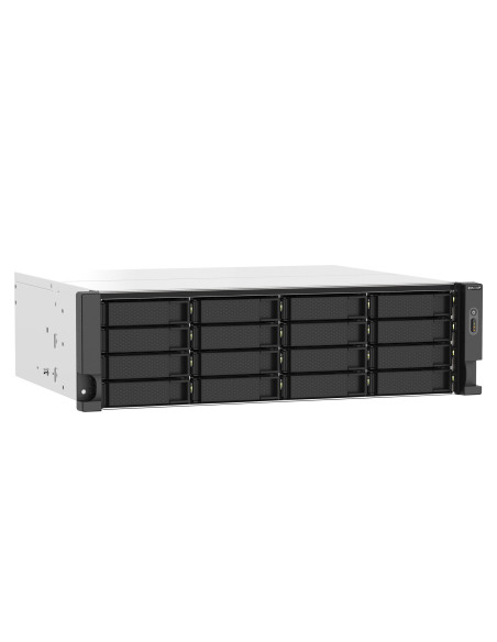 Qnap Ts-1673Au-Rp-16G Serwer Danych Nas Rack (3U) Ryzen Embedded V1500B 16 Gb Ddr4 0 Tb Qnap Qts Czarny, Szary