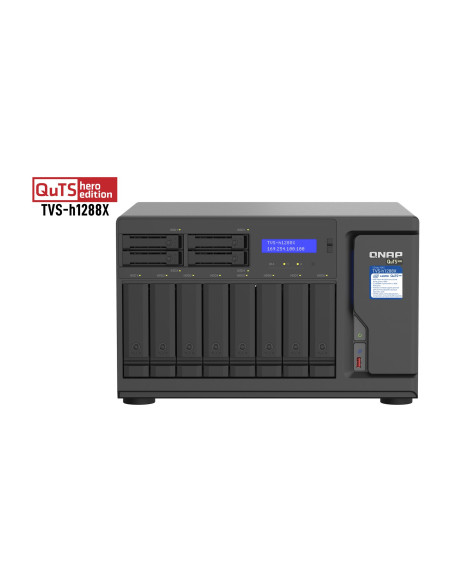 Qnap Tvs-H1288X Nas Tower Przewodowa Sieć Lan Czarny W-1250