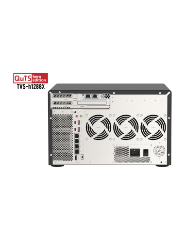 Qnap Tvs-H1288X Nas Tower Przewodowa Sieć Lan Czarny W-1250