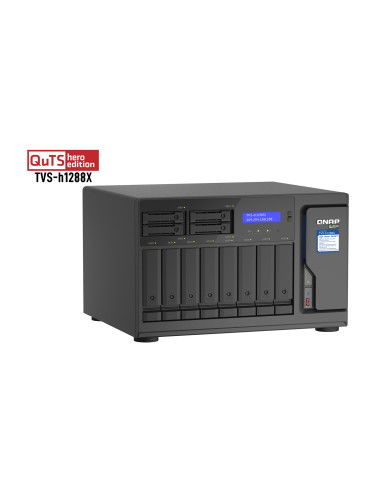 Qnap Tvs-H1288X Nas Tower Przewodowa Sieć Lan Czarny W-1250