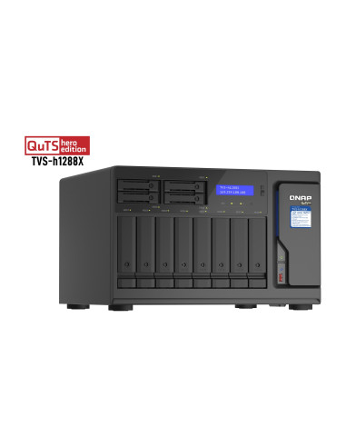 Qnap Tvs-H1288X Nas Tower Przewodowa Sieć Lan Czarny W-1250