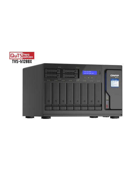 Qnap Tvs-H1288X Nas Tower Przewodowa Sieć Lan Czarny W-1250