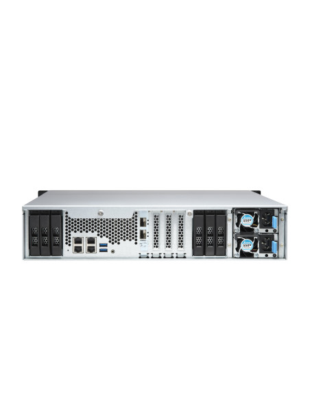 Qnap Ts-H1886Xu-Rp-R2 Nas Rack (3U) Intel® Xeon® D D-1622 32 Gb Ddr4 0 Tb Quts Hero Czarny, Szary