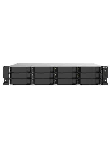 Qnap Ts-1273Au-Rp-8G Serwer Danych Nas Rack (2U) Ryzen Embedded V1500B 8 Gb Ddr4 0 Tb Qnap Qts Aluminium, Czarny
