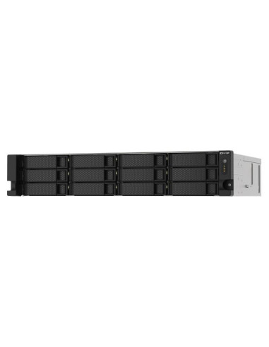 Qnap Ts-1273Au-Rp-8G Serwer Danych Nas Rack (2U) Ryzen Embedded V1500B 8 Gb Ddr4 0 Tb Qnap Qts Aluminium, Czarny