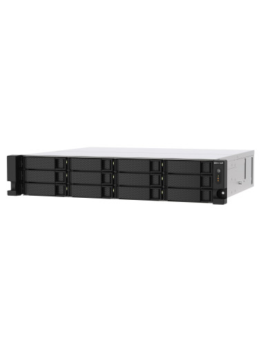 Qnap Ts-1273Au-Rp-8G Serwer Danych Nas Rack (2U) Ryzen Embedded V1500B 8 Gb Ddr4 0 Tb Qnap Qts Aluminium, Czarny